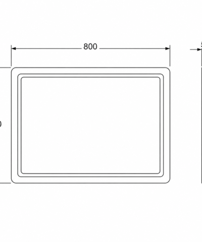 Alternative view of Gương Led Cảm Ứng A5-6080LED