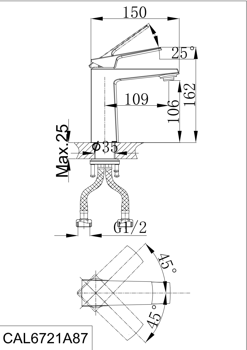 Vòi Lavabo Thân Thấp A5-1521 - Ảnh 2