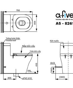 Thông Số Kỹ Thuật Bồn Cầu A5-8261