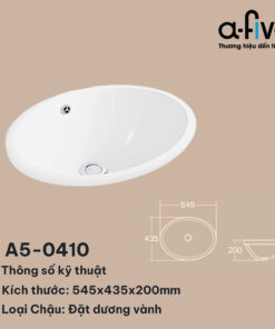 Alternative view of Chậu Lavabo Dương Vành A5-0410