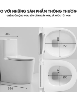 Alternative view of Bồn Cầu Một Khối A5-8254