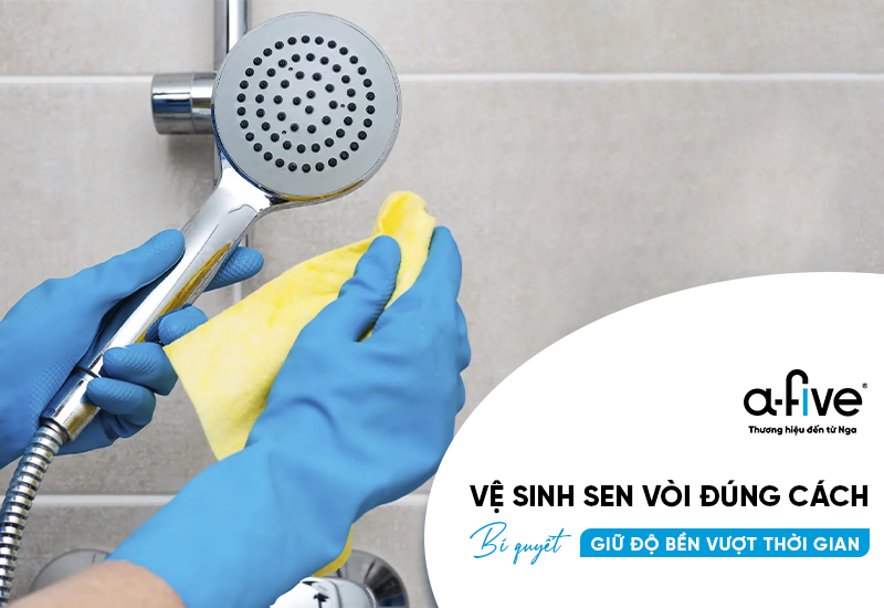 Mẹo vệ sinh sen vòi đúng cách