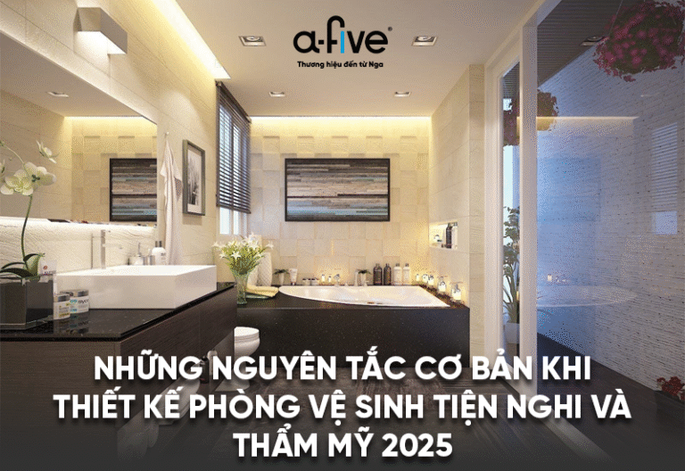 thiết kế phòng vệ sinh tiện nghi và thẩm mỹ