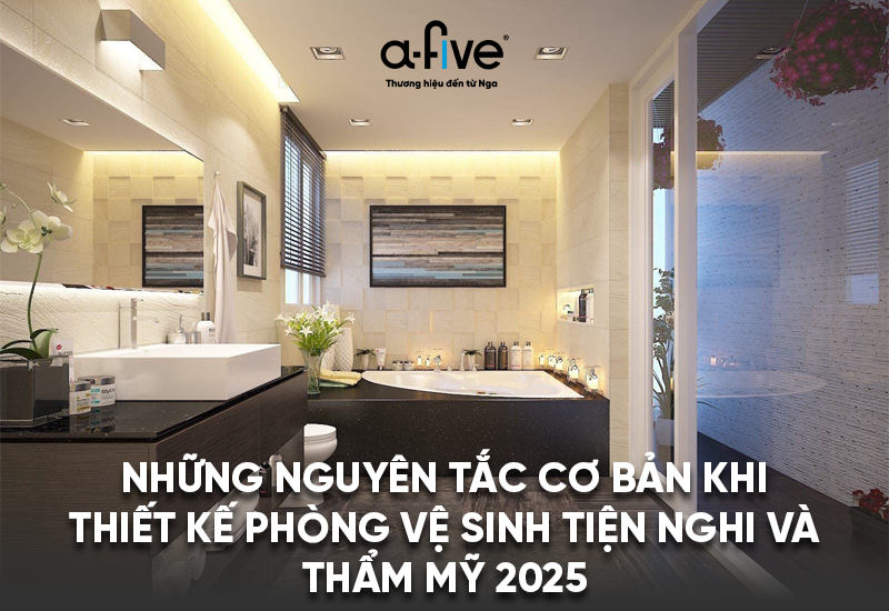 thiết kế phòng vệ sinh tiện nghi và thẩm mỹ