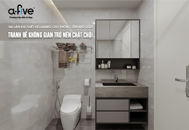 Sai lầm khi thiết kế lavabo cho phòng tắm nhỏ