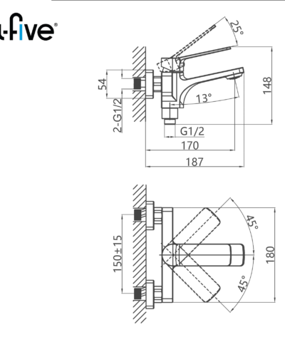 Alternative view of Sen tắm A5-2432 A-Five – Bền bỉ, tinh tế và tiện nghi vượt trội